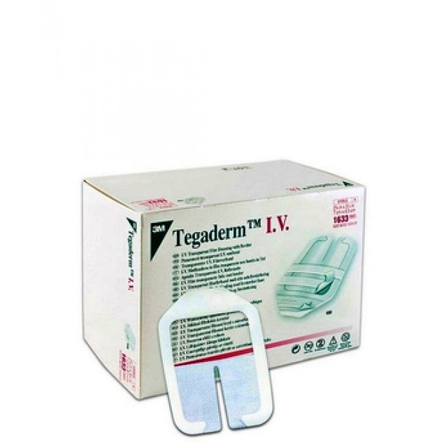 Curativo e fixador transparente - TEGADERM I.V. 1633BR - 3M